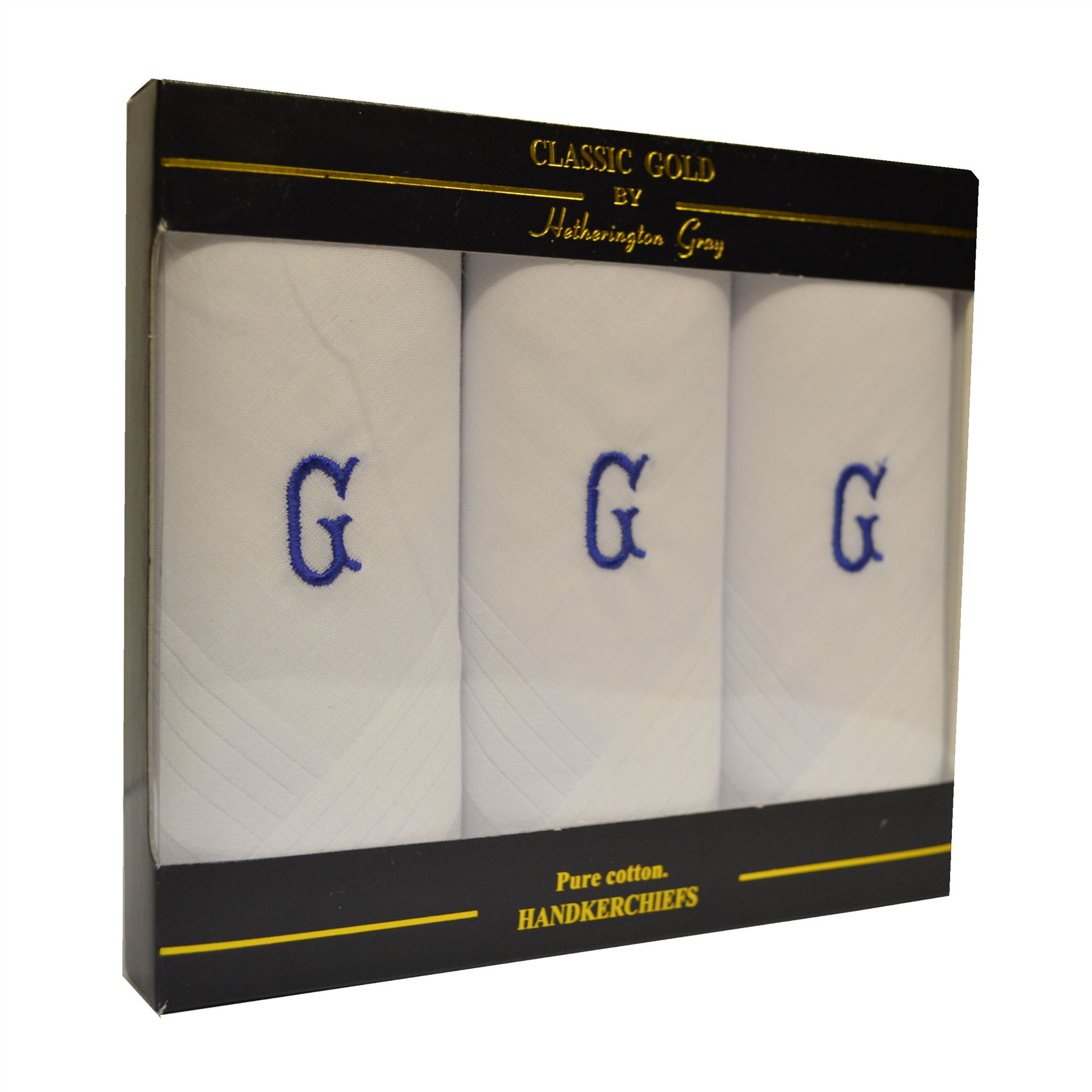Multipack Mens 100 Cotton Handkerchiefs, Embroidered, Satin, Coloured, Initials eBay