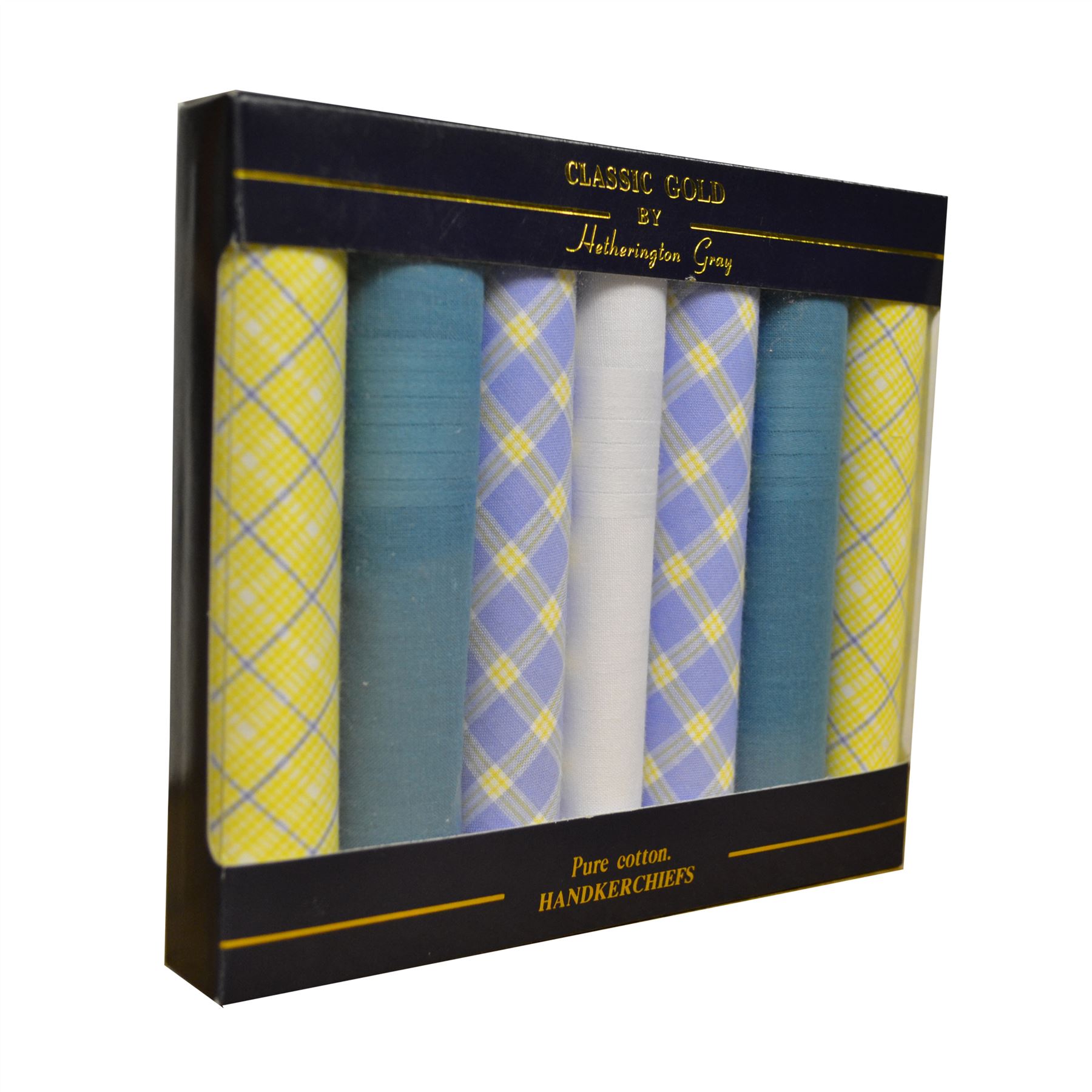 Multipack Mens 100 Cotton Handkerchiefs, Embroidered, Satin, Coloured