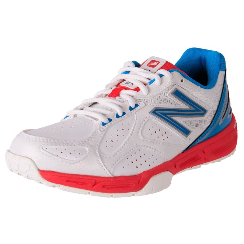 New Balance Women's Leather Wide Netball Shoe Court Sport Trainers