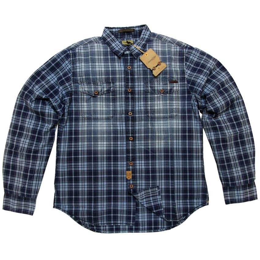 Cheap Caterpillar CAT Men's Classic Casual Work Shirt Tradies