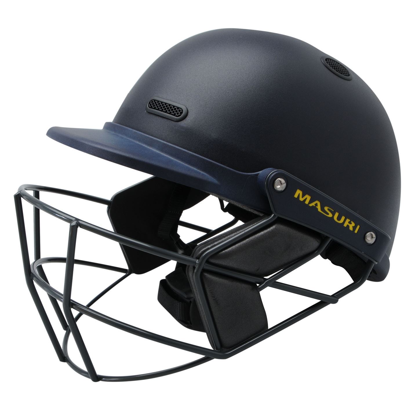 Masuri Cricket Advance Helmet Navy Batting Head Protection Faceguard eBay