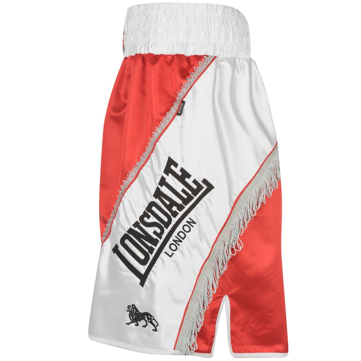 Lonsdale Braid and Tassel Shorts Red/White Boxing MMA eBay