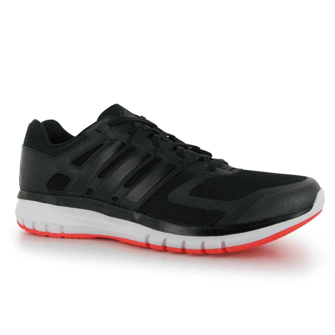 Adidas Duramo Elite Running Shoes Mens Black/White/Sola Red Trainers