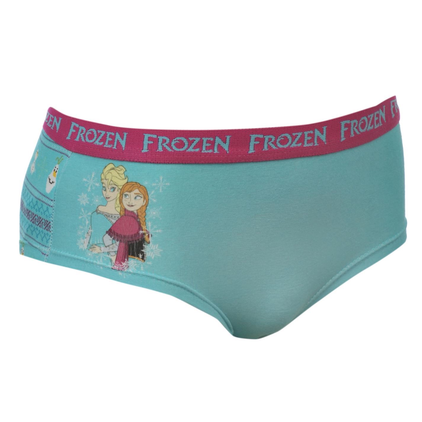Disney Frozen Boxer Briefs Underwear Girls Blue/Multi Knickers Panties