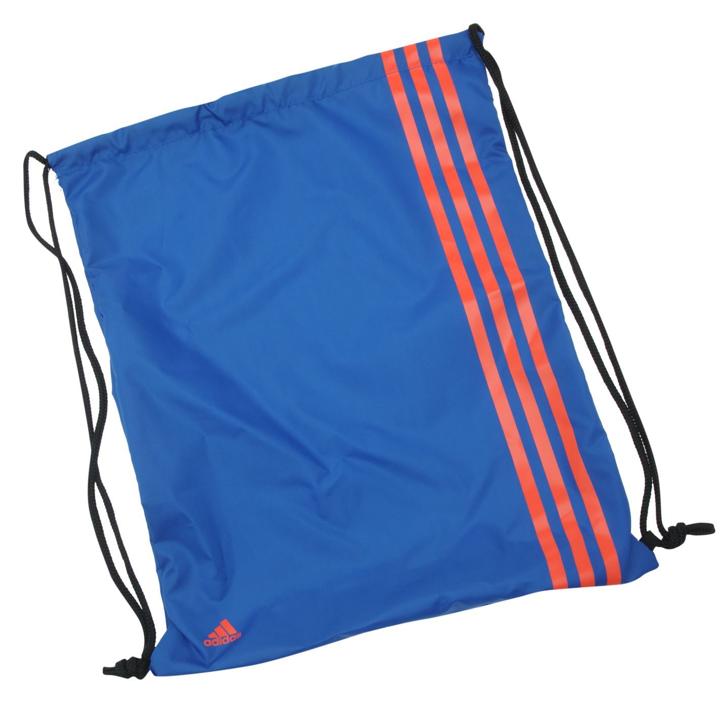 Adidas 3 Stripe Drawstring Gym Bag Blue/Red School PE Sports Swimming