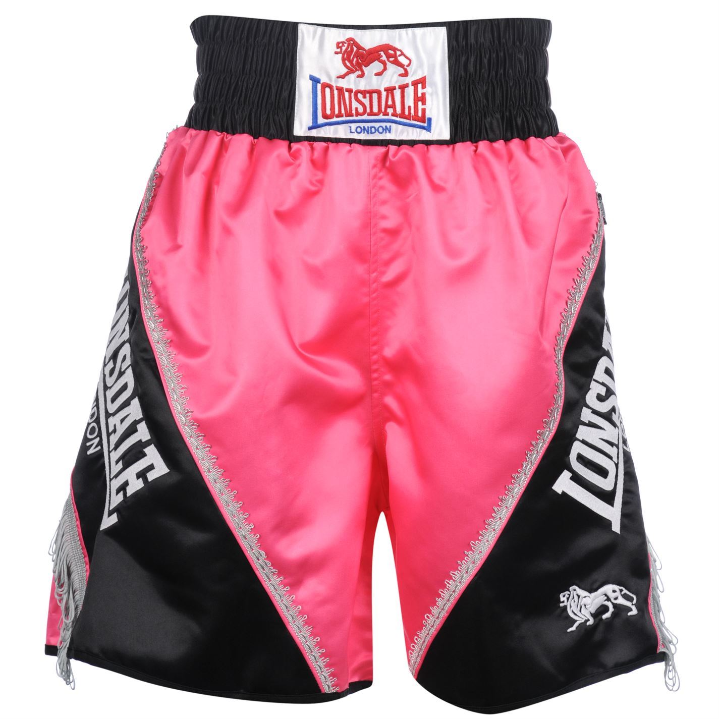 Lonsdale Braid and Tassel Shorts Pink/Black Boxing MMA eBay