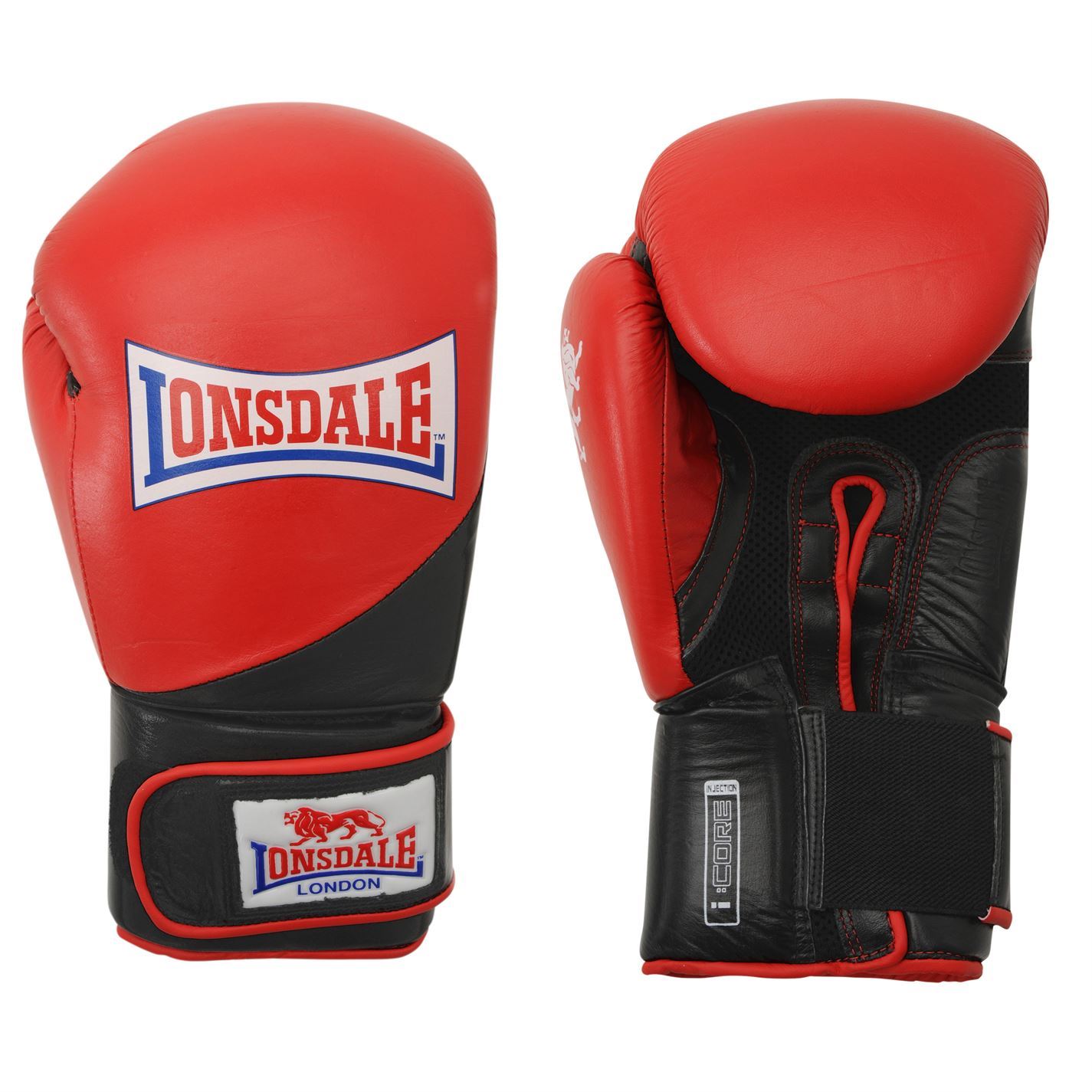 Lonsdale Pro Safe Spar Training Gloves Red/Black Boxing Training Gym