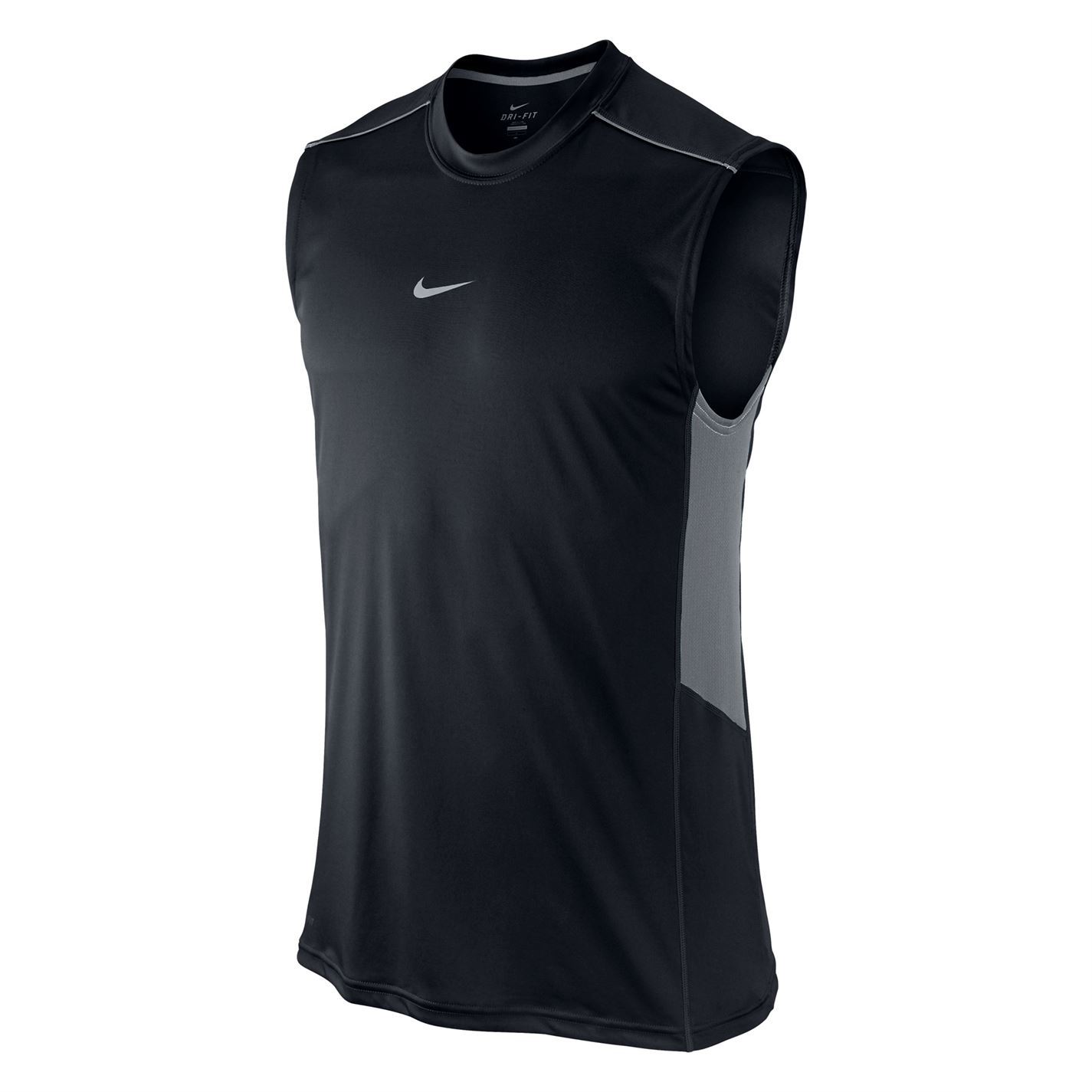 Nike Legacy Sleeveless T Shirt Mens Vest Singlet Black Grey Fitnesss
