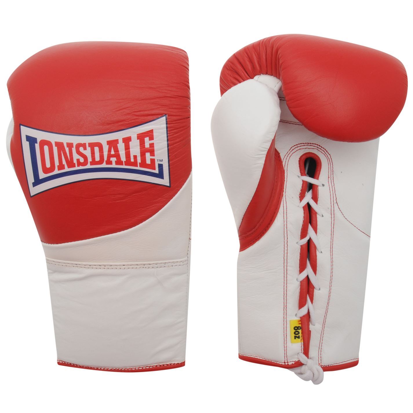 Lonsdale Ultimate Fight Boxing Training Gloves Red/White MMA Muai Thai