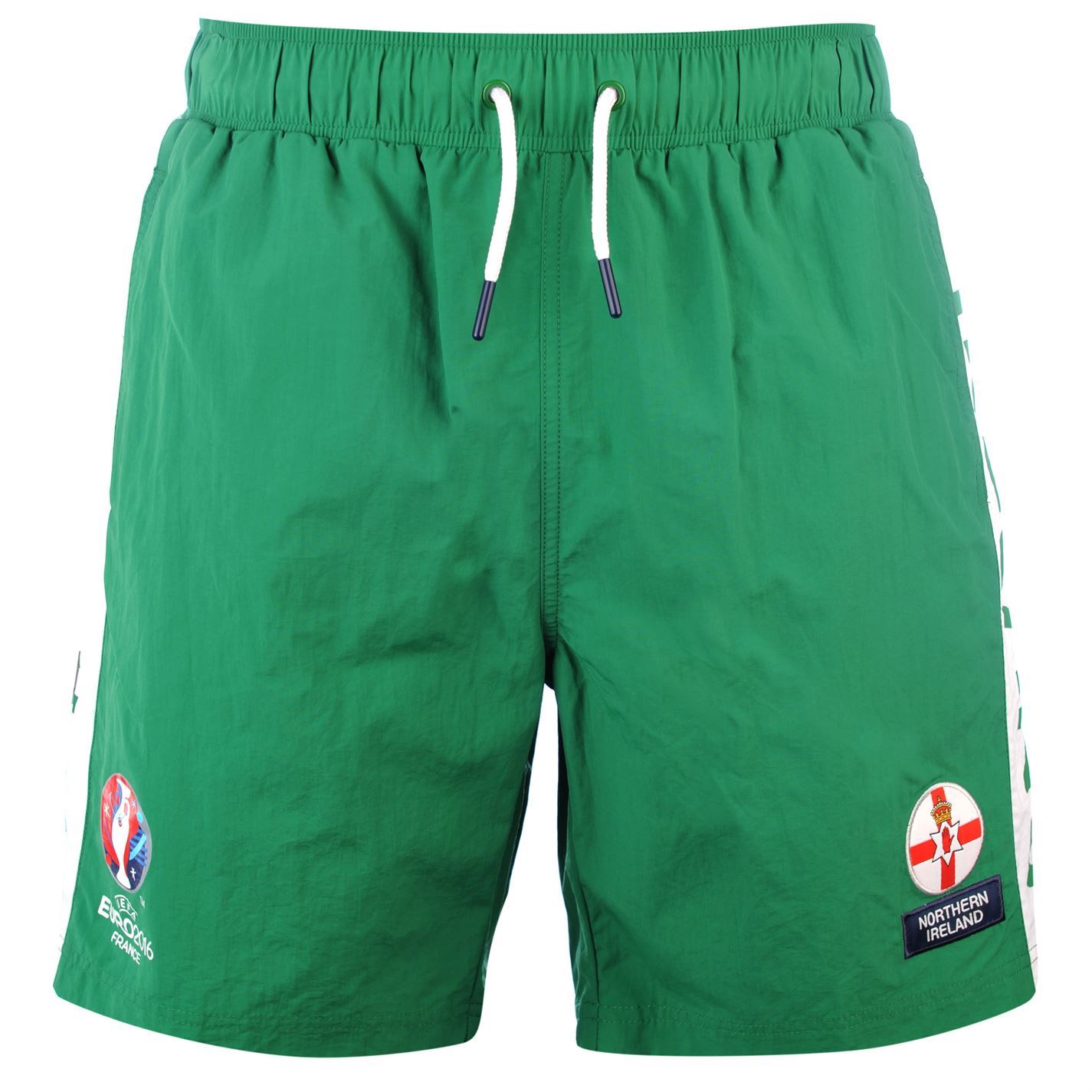 UEFA EURO 2016 Northern Ireland Shorts Mens Green Football Soccer Short