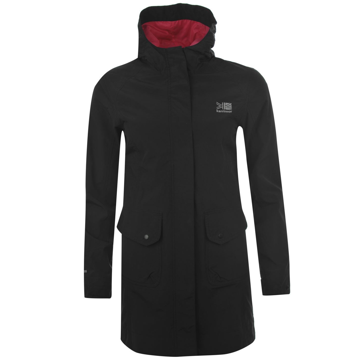 Karrimor Tahoe WeatherLite Waterproof Jacket Coat Womens Black Overcoat
