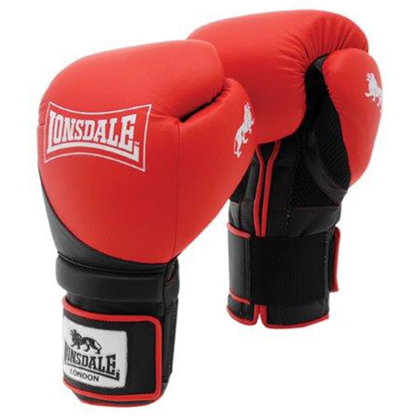 Lonsdale Gym Training Gloves Red/Black Boxing Training Gym Fitness eBay
