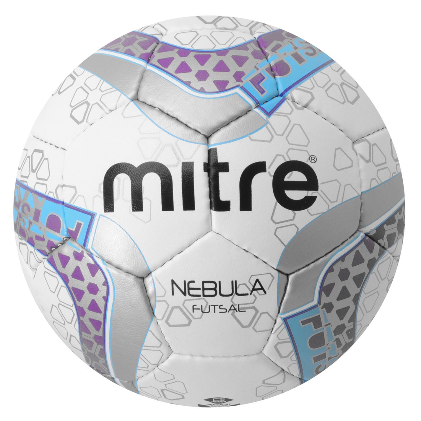 Mitre Nebula Futsal Football White Purple Indoor Soccer Ball Size 4 eBay