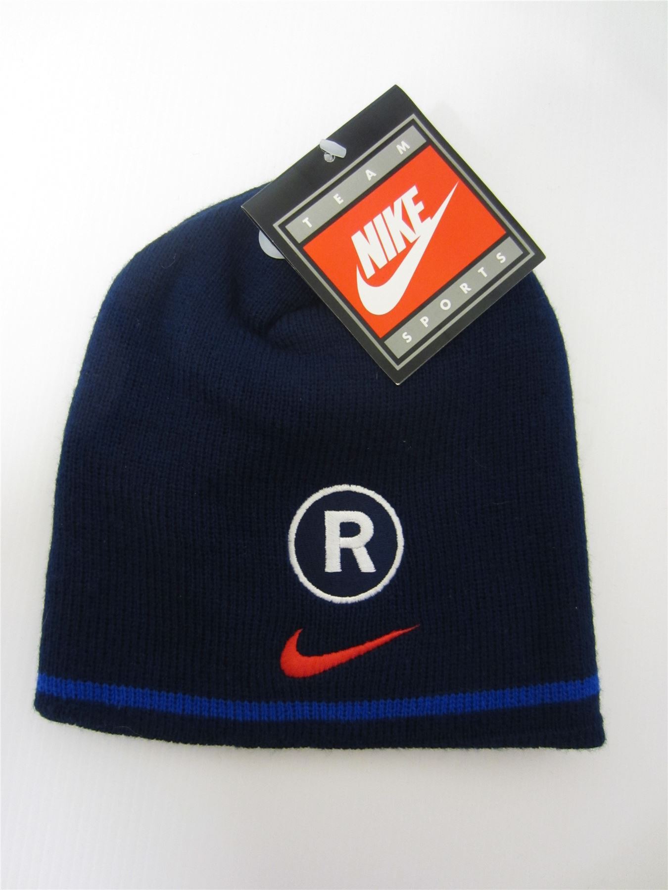 Nike Glasgow Rangers Beanie Cappello Calcio in Blu R LOGO Swoosh Rosso