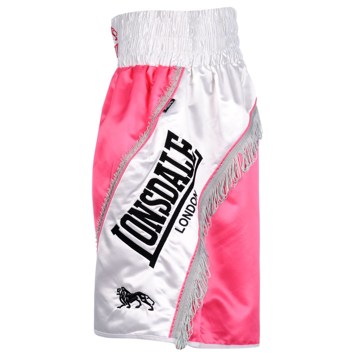 Lonsdale Braid and Tassel Shorts Pink/White Boxing MMA eBay