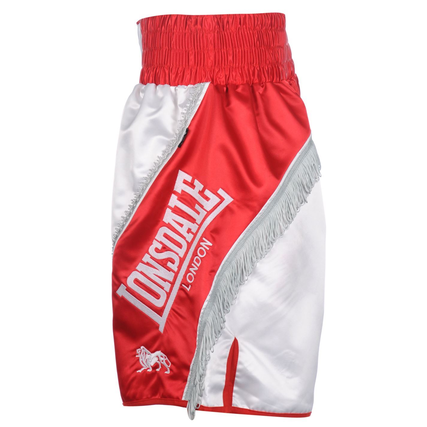 Lonsdale Braid and Tassel Shorts White/Red Boxing MMA eBay