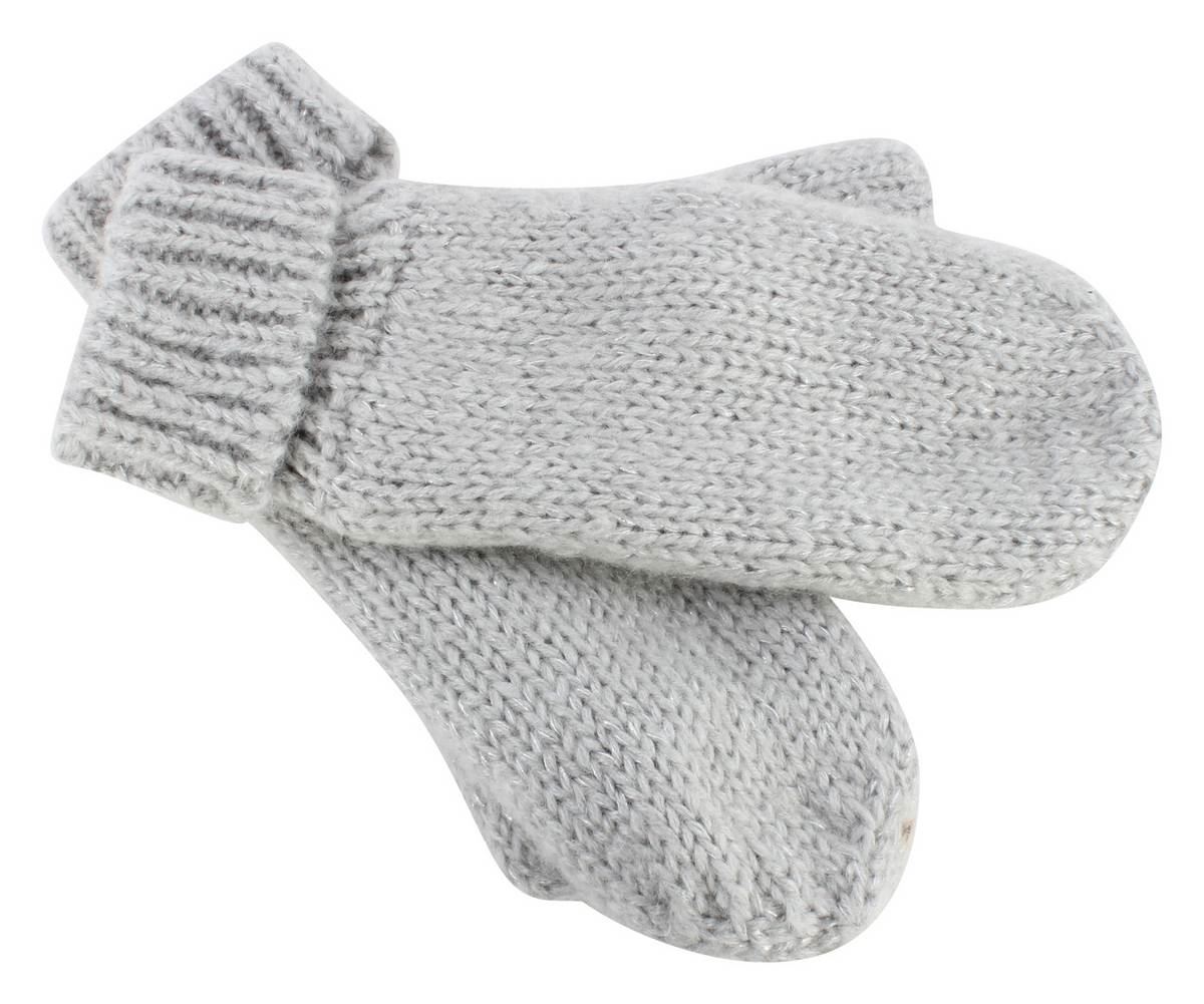 Grey Ribbed Knit Mittens by Redlinch eBay
