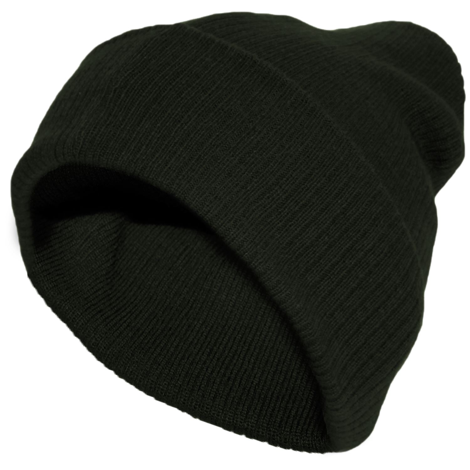 Knitted Beanie Floppy Hat Mens Ladies Unisex Winter Ladies Ski Snowboard Wear...