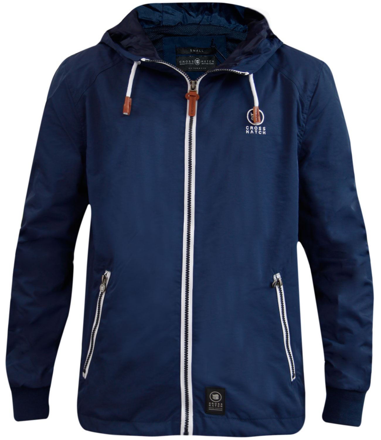 New Mens Crosshatch Designer Mesh Line Windbreaker Summer Jacket Hooded