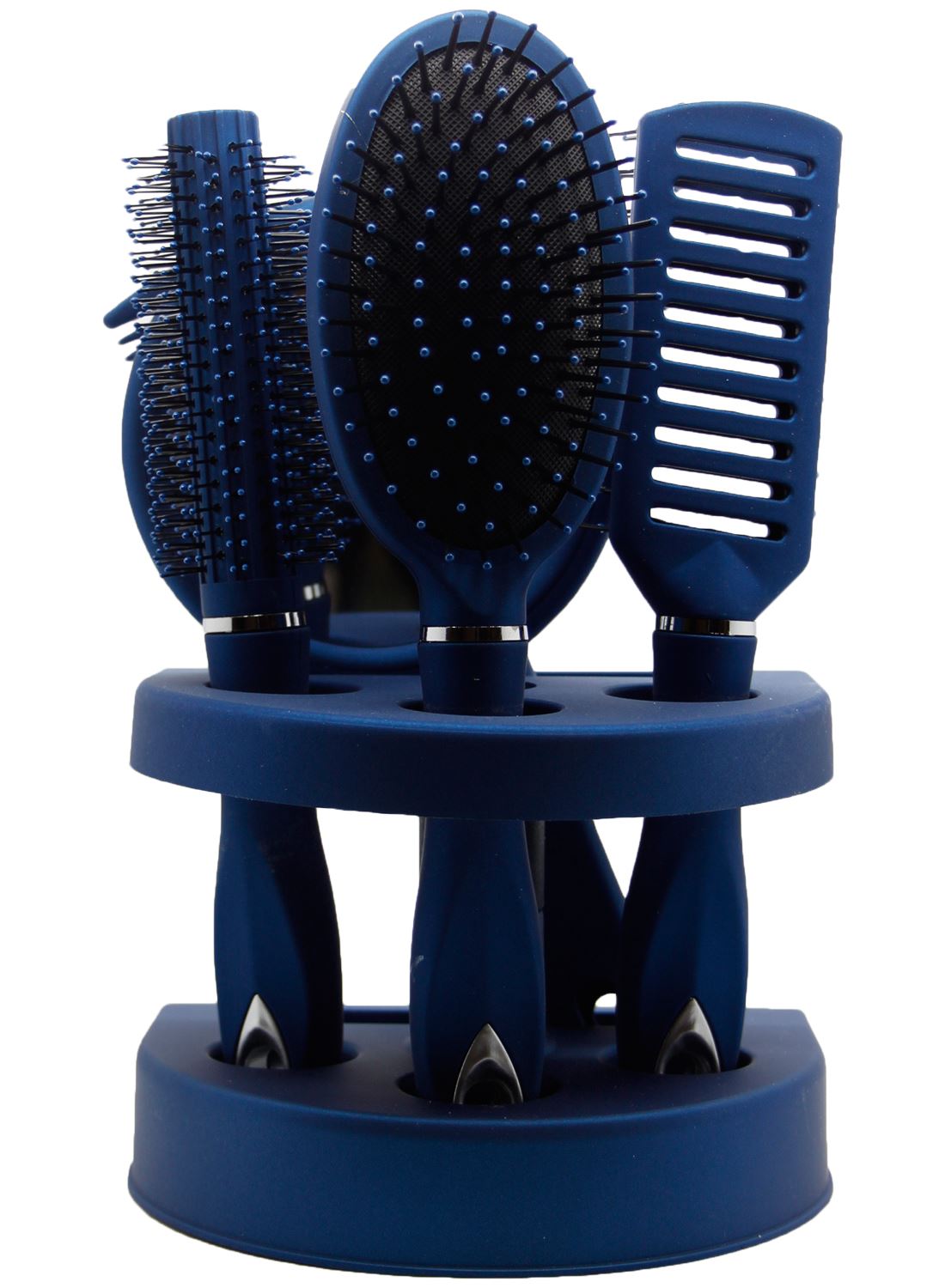 New 5Pcs Ladies Unisex Mirror Hair Brush Comb Set Women Travel Gift