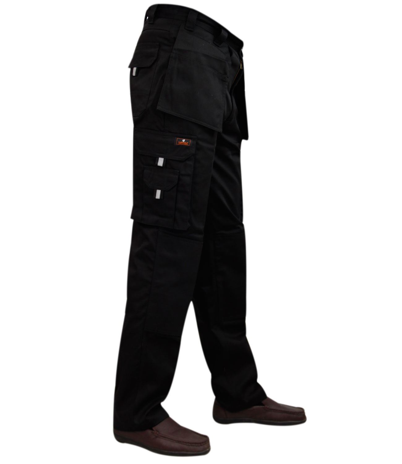 New Mens Strong Regular Fit Heavy Duty Builders Work Trousers Multi Pocket Pants eBay