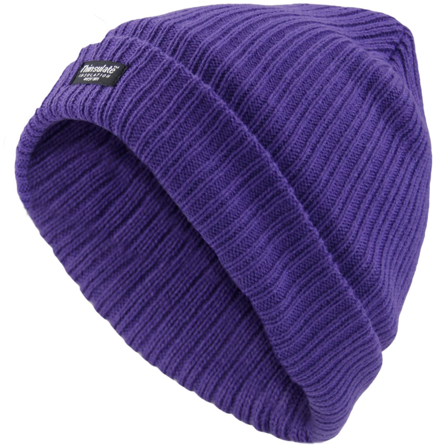 New Ladies Fleece Lined Hat Woolly Thinsulate Winter Beanie Women Knitted Cap eBay