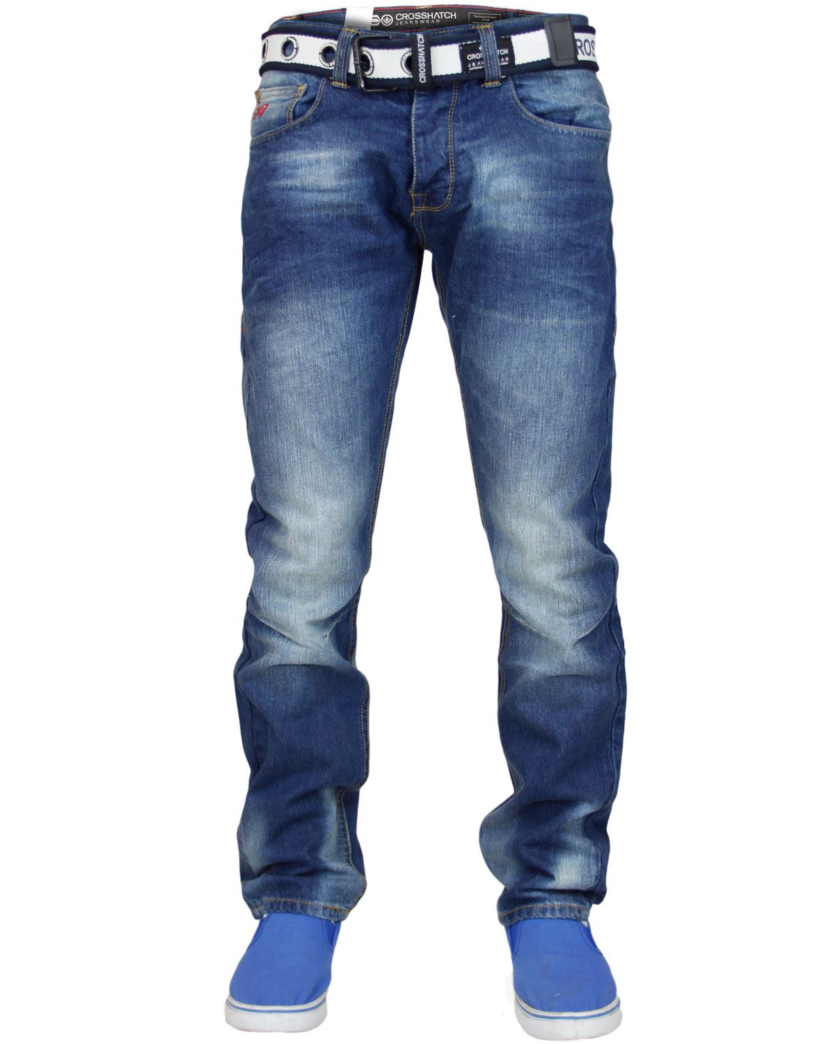 Free Belt Fashion Men's Jeans