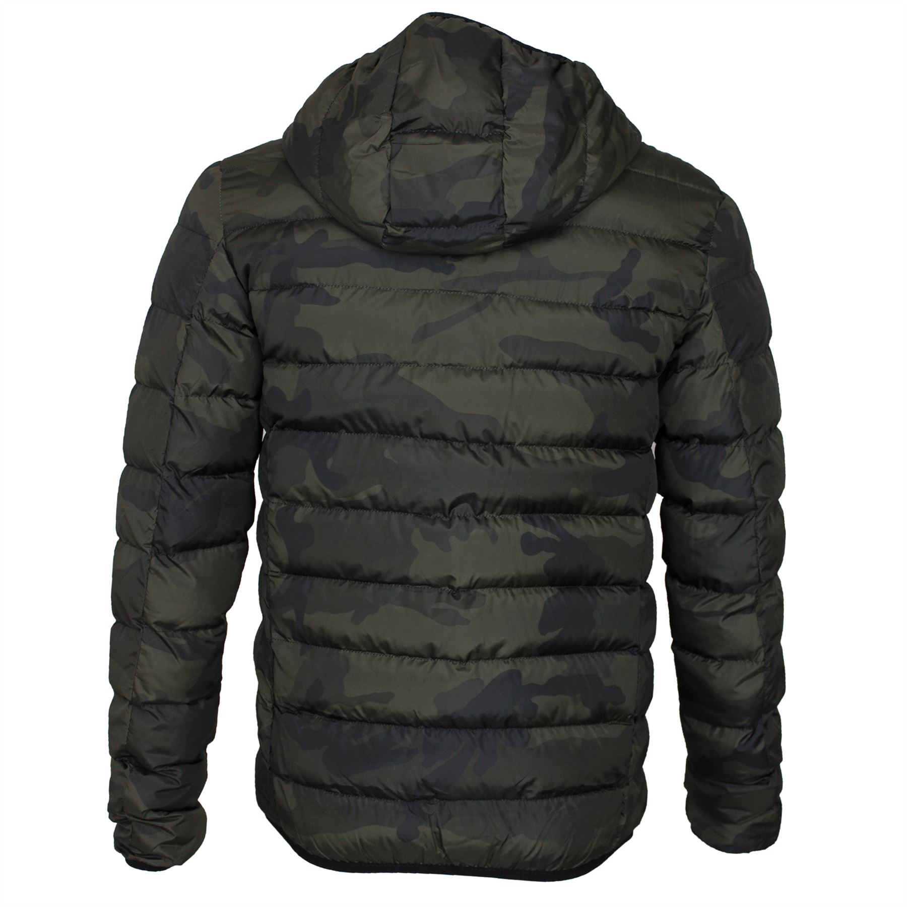 Mens Brave Soul Grantcamo Camo Camouflage Bubble Coat Padded Puffa