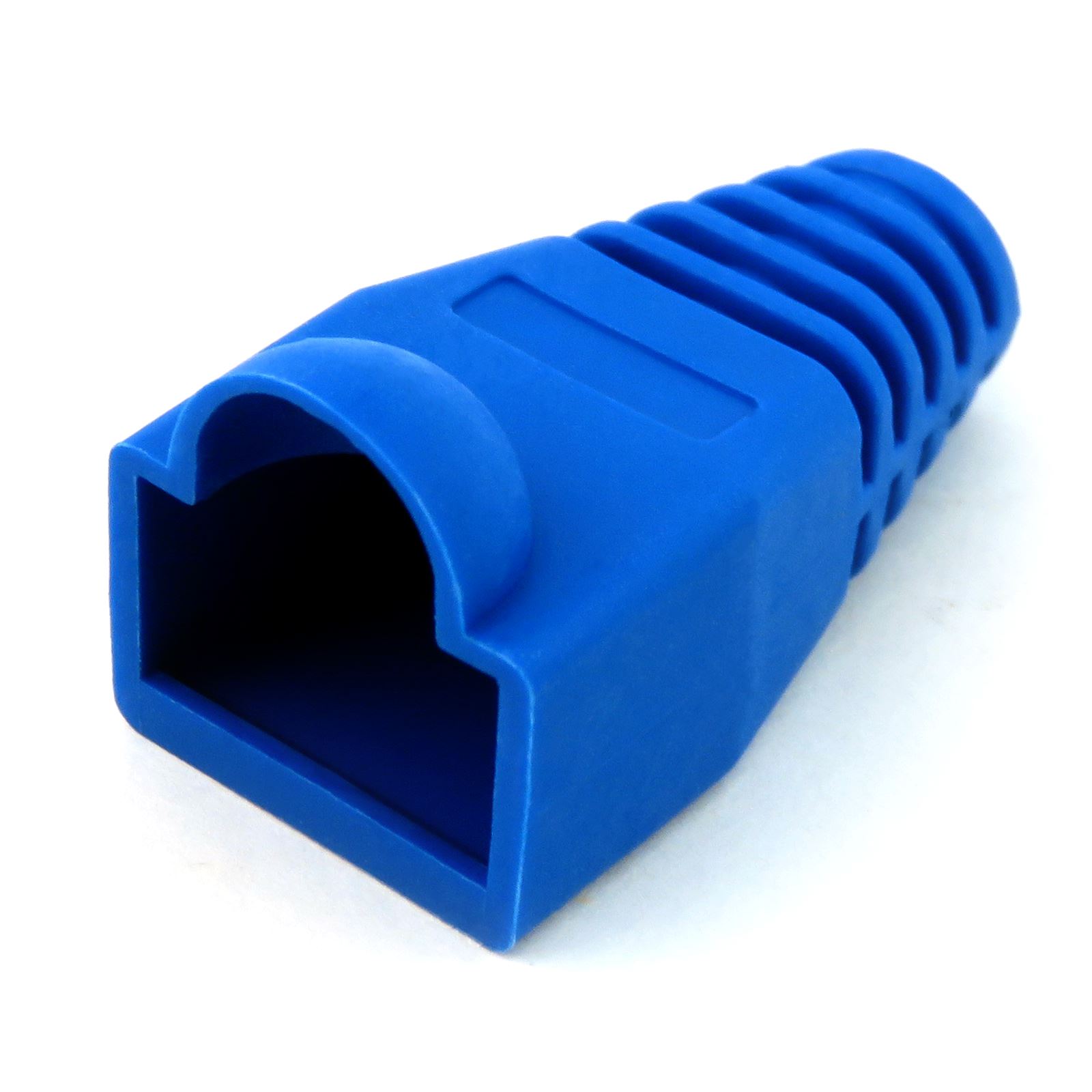 Blue RJ45 Cat5e Cat6e Lan Network Cable Connector Snagless