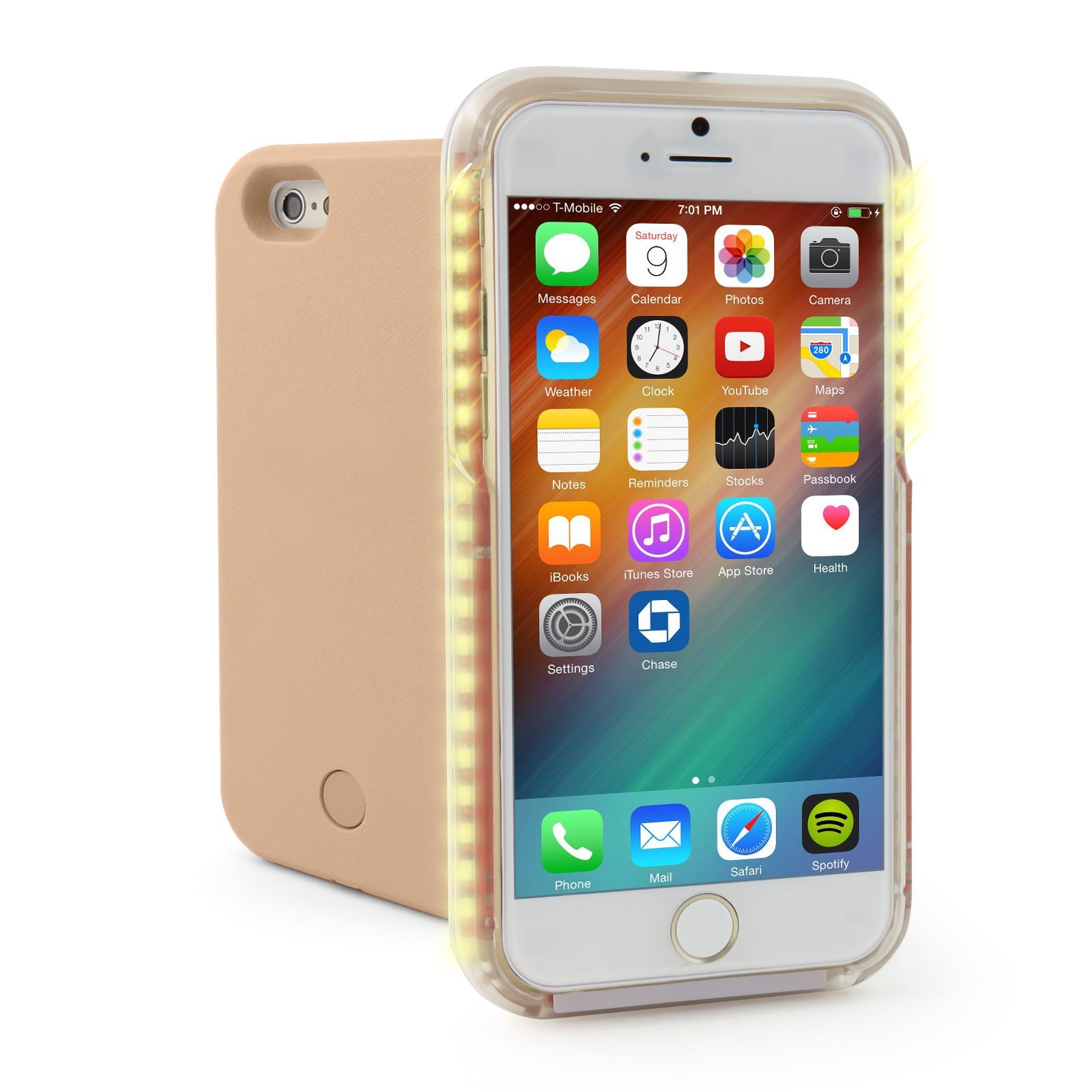 selfie case cover built in led lights bright light up for light up case