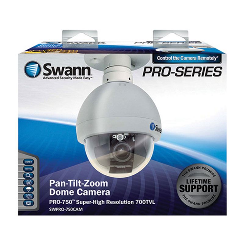 Swann PRO750 (Pan/Tilt/Zoom) CCTV Security Dome Camera 700TVL eBay