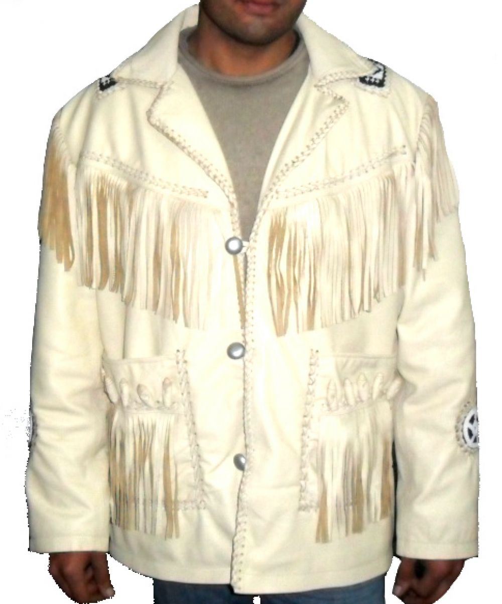 Celebrita X Cowboy Western Men S Leather Jacket Fringes Bead Celebrita X Cowboy Western Men 039 S Leather