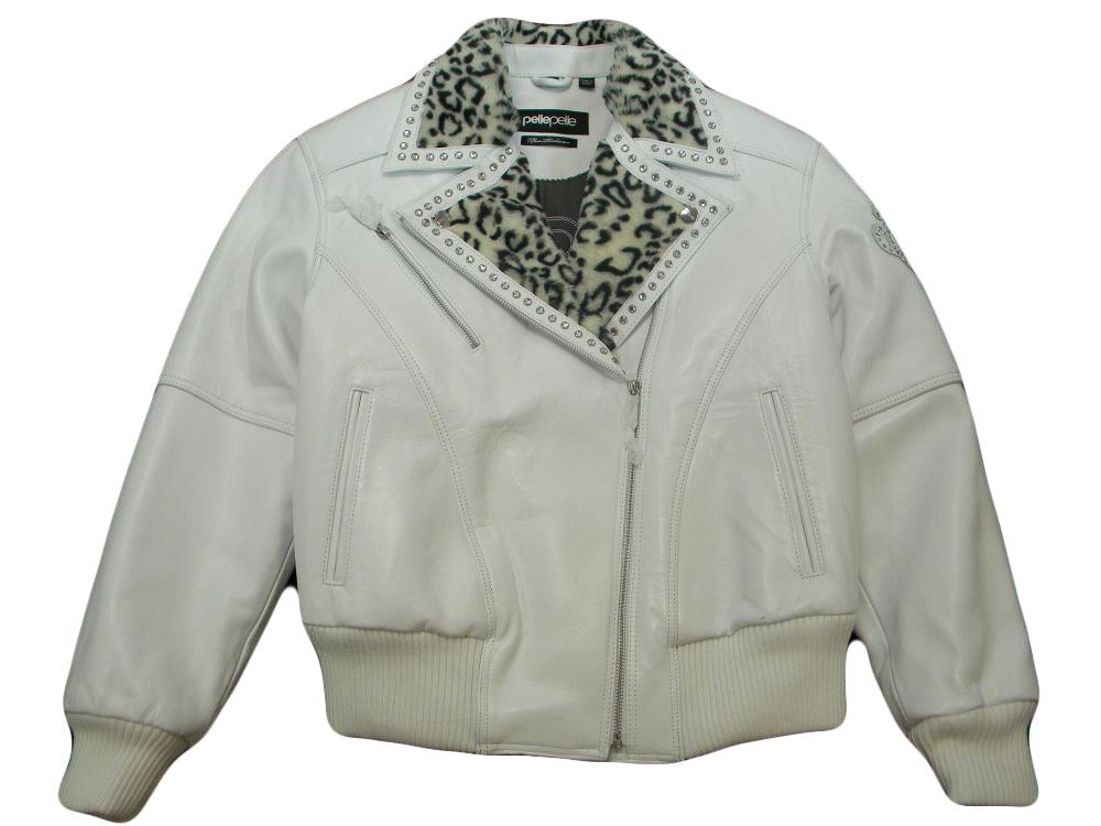 Pelle-Pelle-Womens-Biker-Leather-Jacket-Many-Colors-Sizes