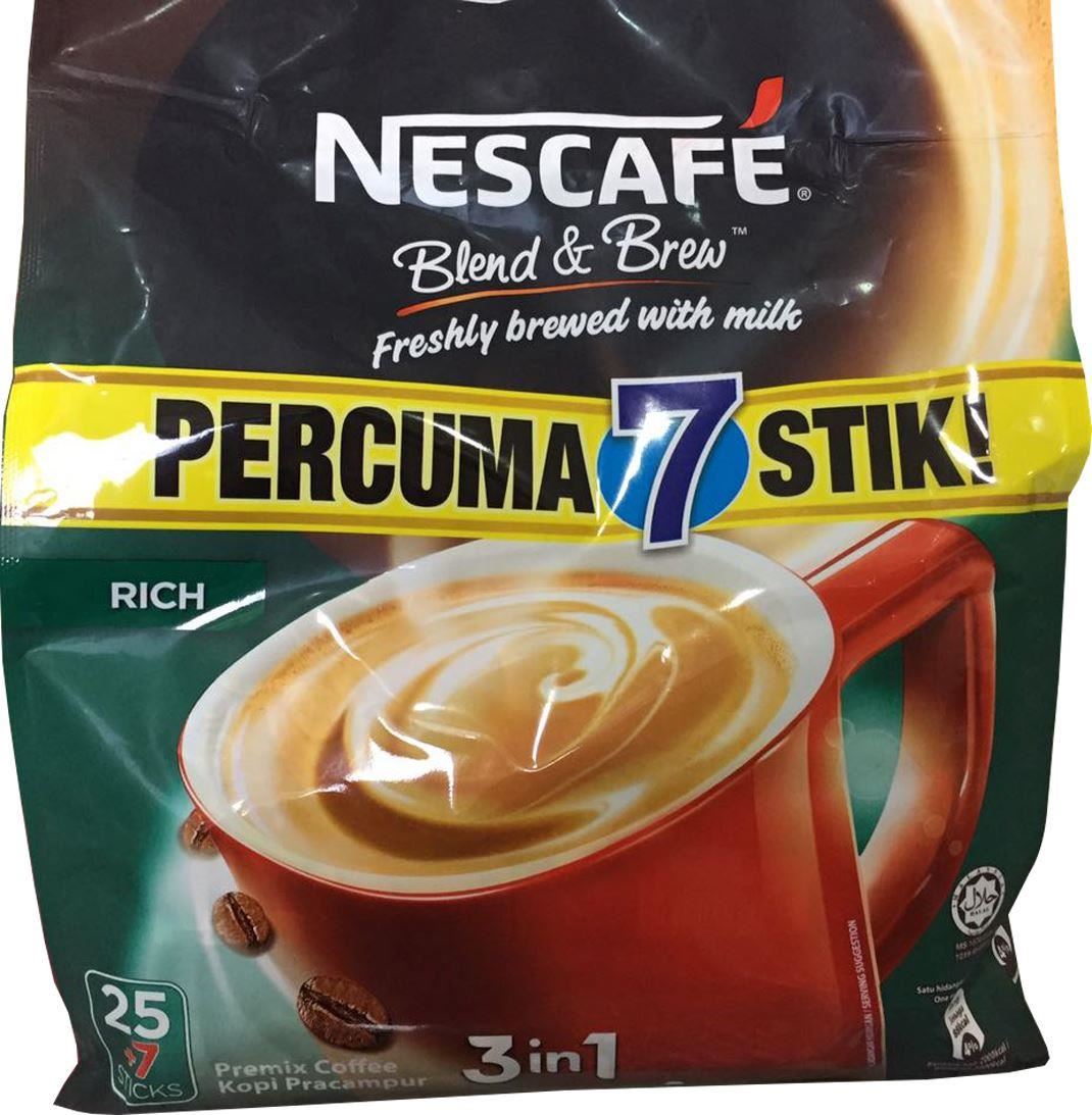 NESCAFE 3 in 1 Blend & Brew Instant Coffee (Select Flavor and Pack