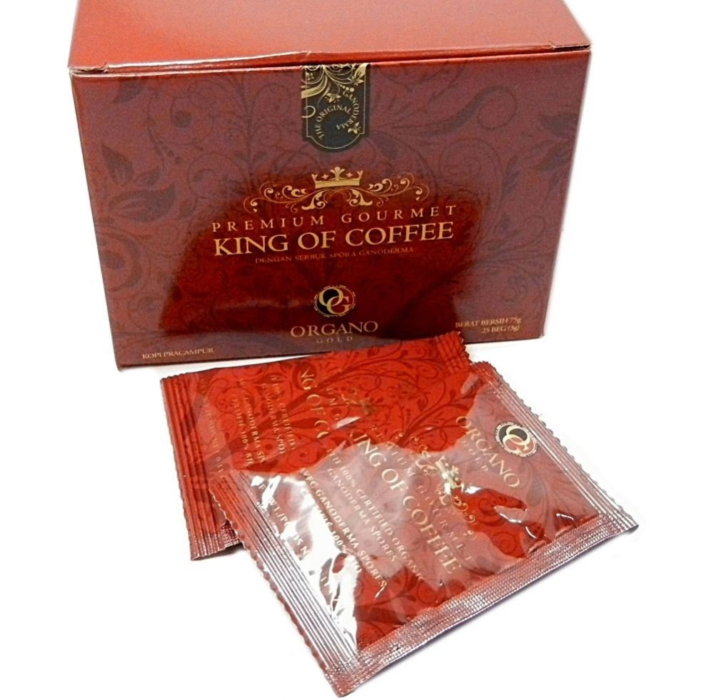 Organo Gold Premium King of Coffee 100 Organic Ganoderma (25 Sachets