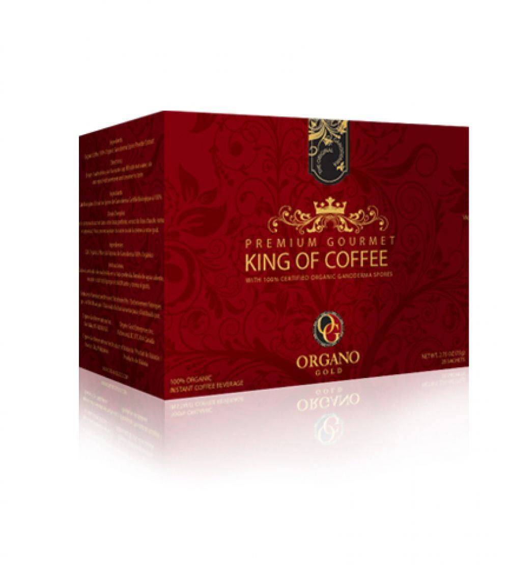 Organo Gold Premium King of Coffee 100 Organic Ganoderma (25 Sachets