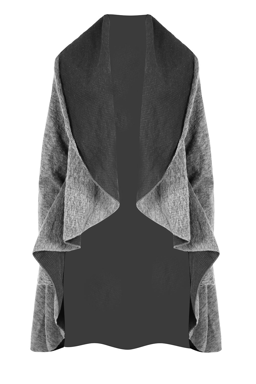 Womens Oversized Waterfall Long Sleeve Cardigan Ladies Baggy Knit Coat