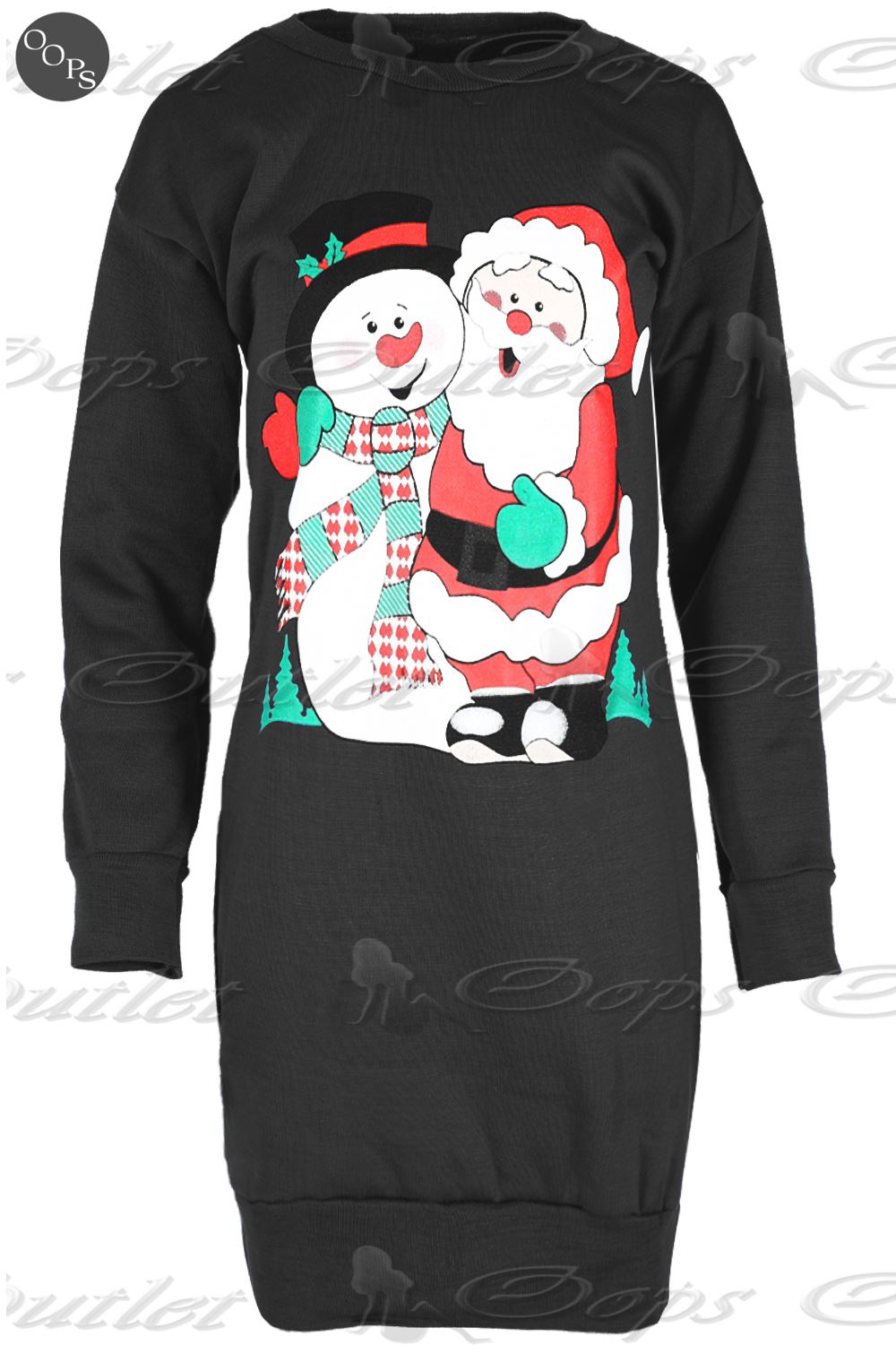 Womens Christmas Jumper Ladies Santa Snowman Knitted Xmas Sweatshirt