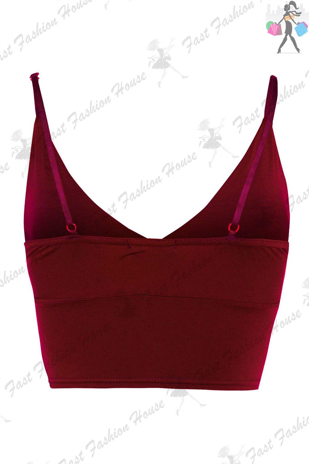 Womens Bra Strap Crop Top Wrap Cross Over Bralet Strappy Tops Plus Size