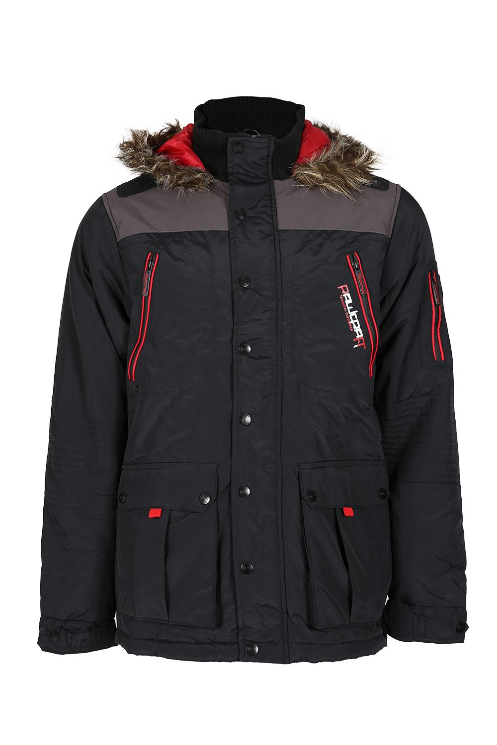Rawcraft Mens Branded Full Sleeve Bubble Zipped Pocket