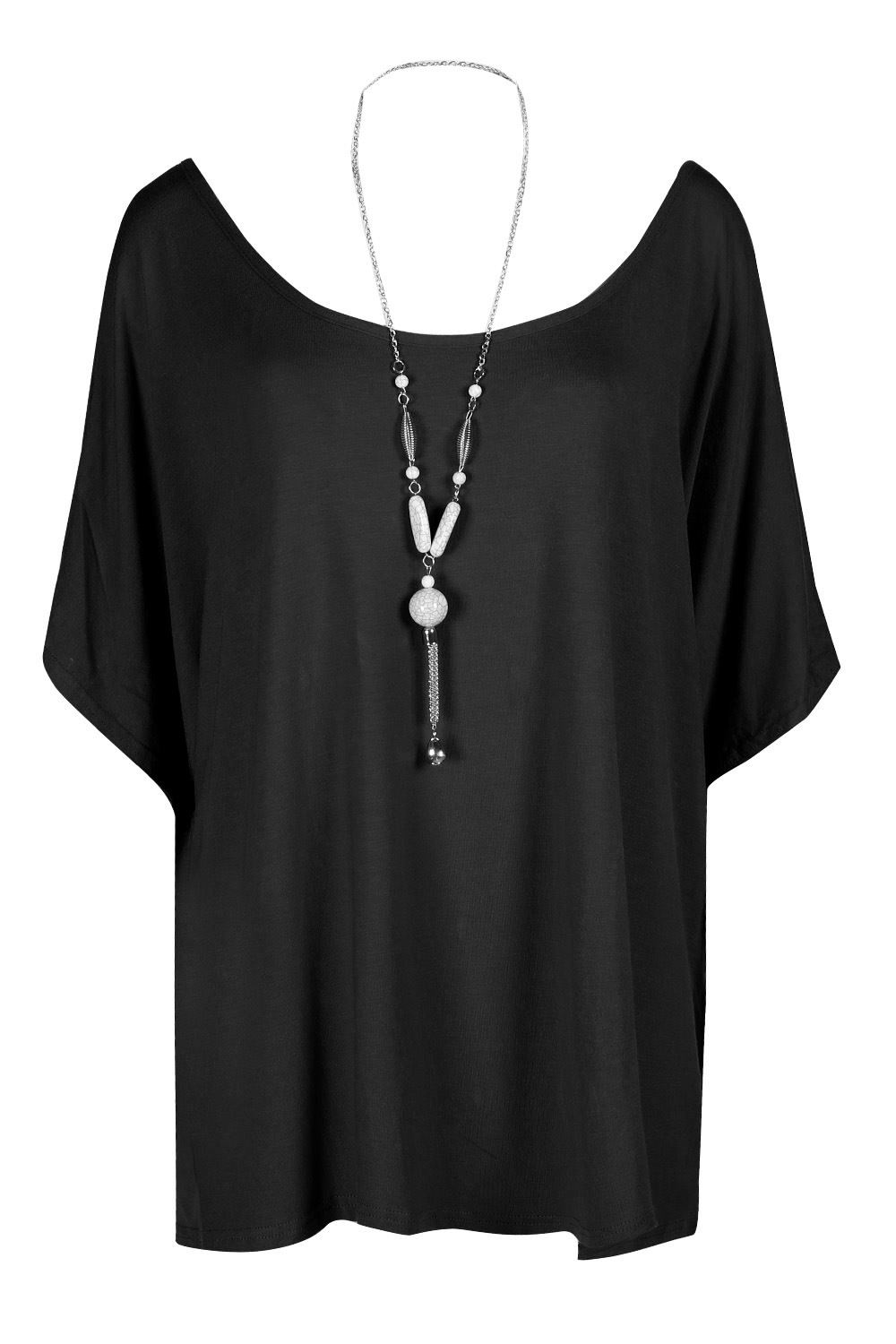 scoop neck oversized tee shirt