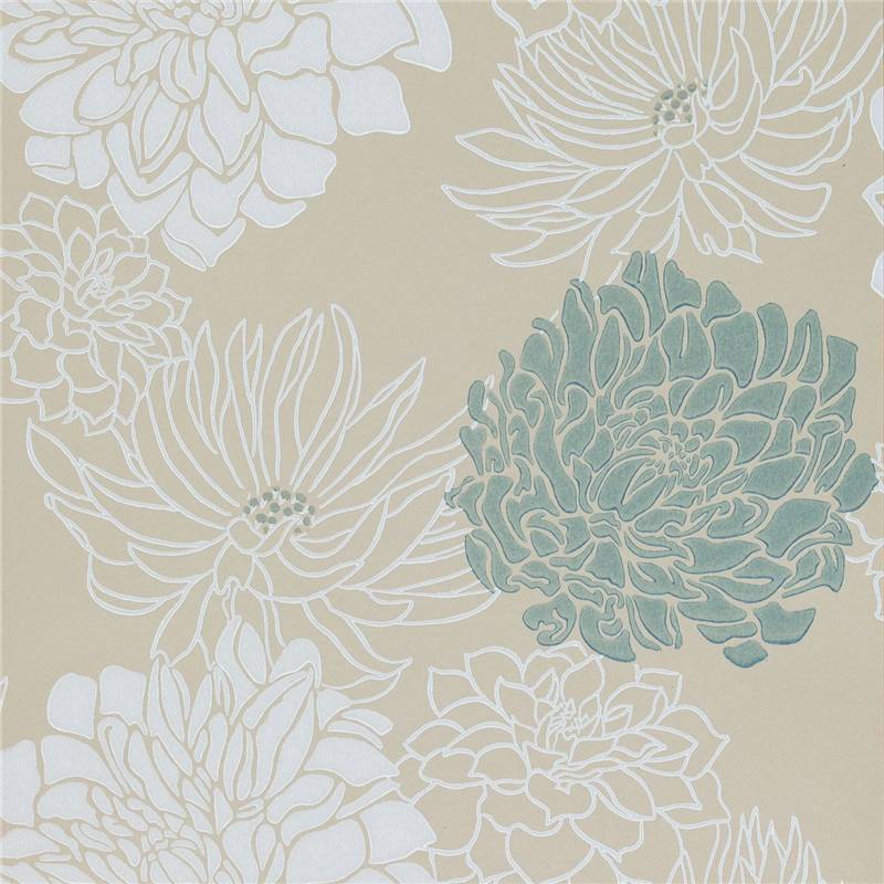 Cream / Teal / Silver / Gold 30483 Divine Extravagance Harlequin