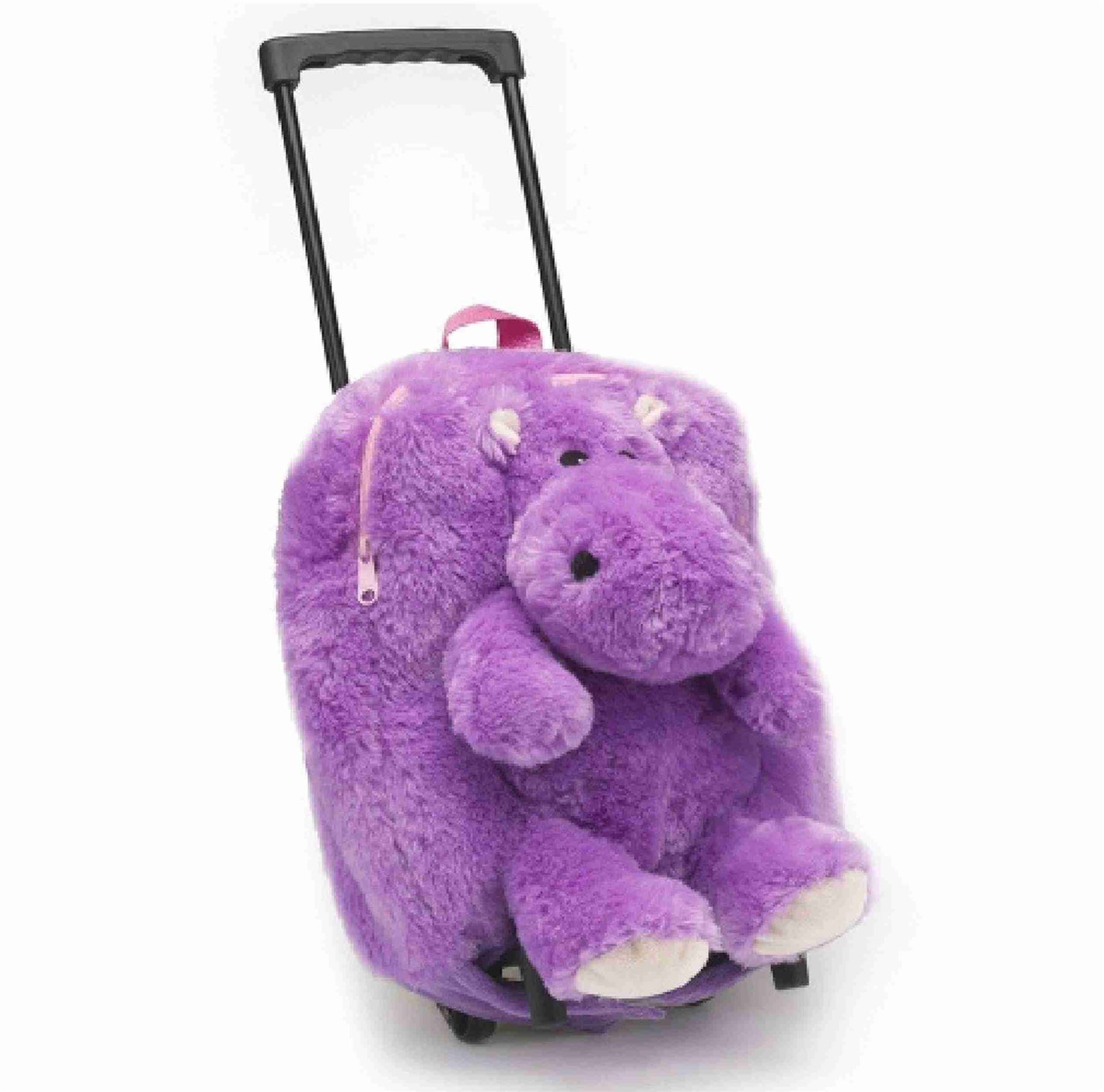 INTELEX TROLLI KIDS CHILDRENS NOVELTY SUITCASE LUGGAGE BACKPACK HIPPO